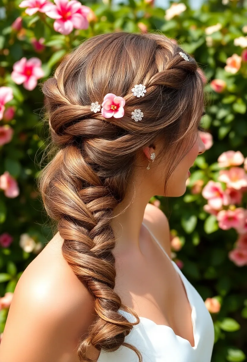 29 Must-Try Hairstyles with Clips for a Quick Glam - 9. Twisted Halo Braid