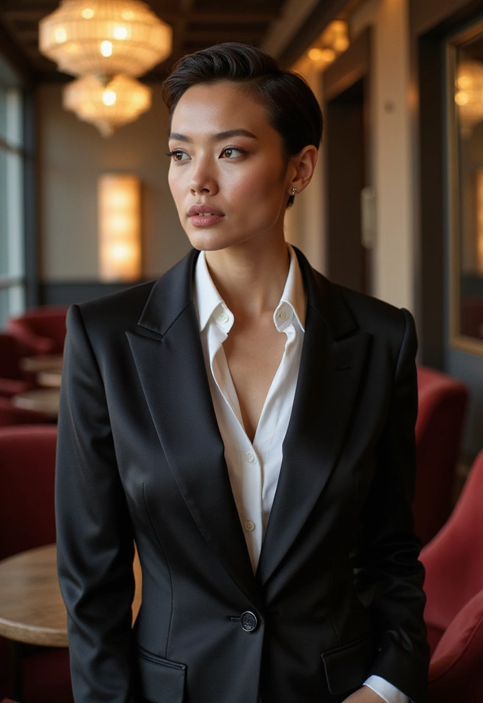 29 Pixie Haircut Styles That Are Bold and Beautiful - 18. Pixie with Slicked-Back Style