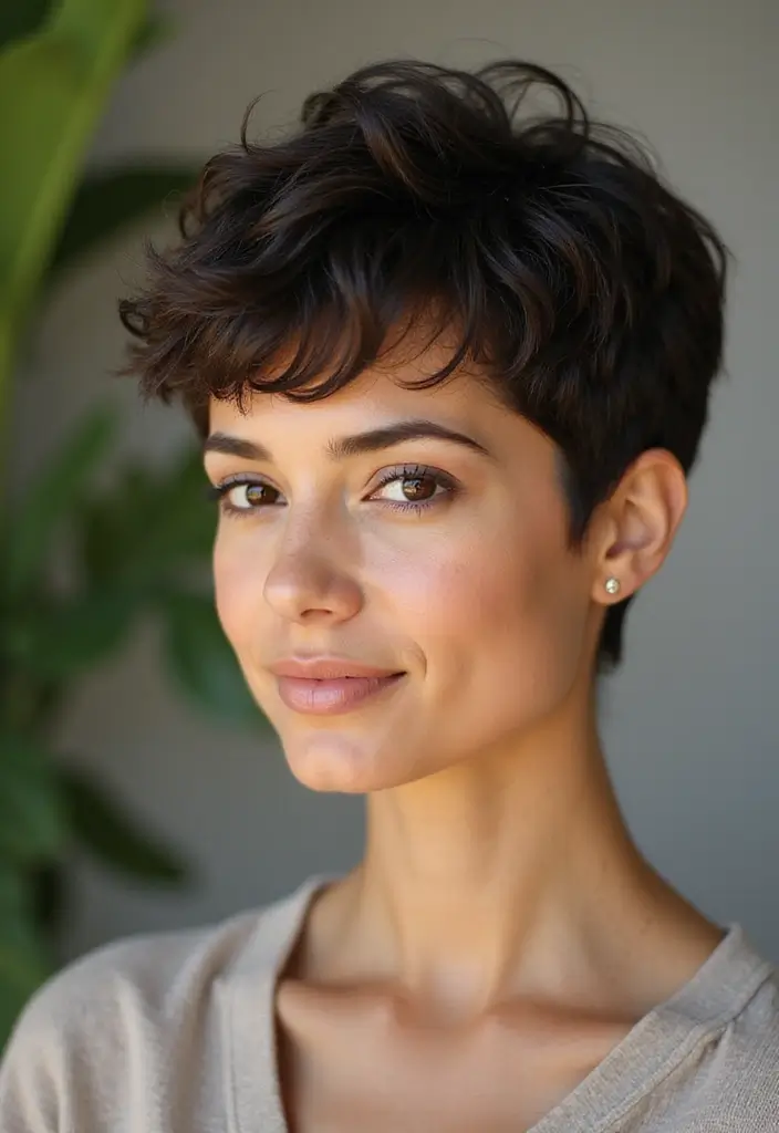 29 Pixie Haircut Styles That Are Bold and Beautiful - 29. Pixie with a Natural Texture