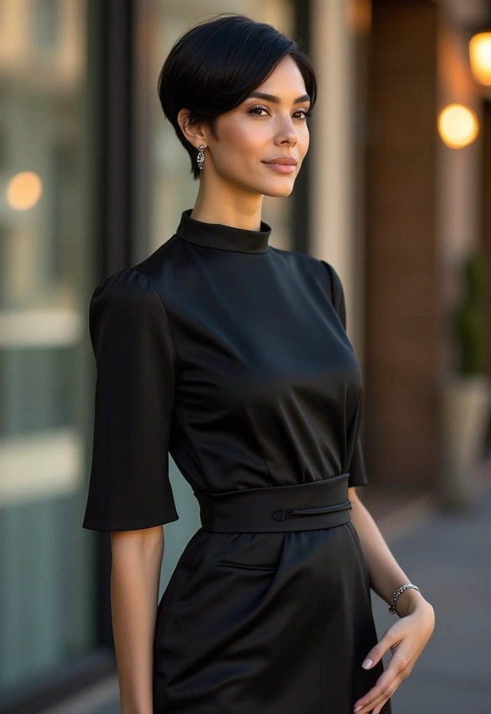 29 Pixie Haircut Styles That Are Bold and Beautiful - 5. Sleek Black Pixie