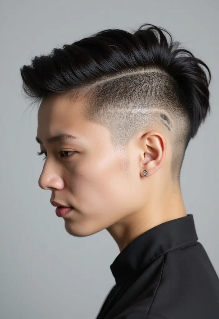 29 Sleek and Modern Straight Hairstyles for the Professional Setting - 11. Sleek Straight with Undercut