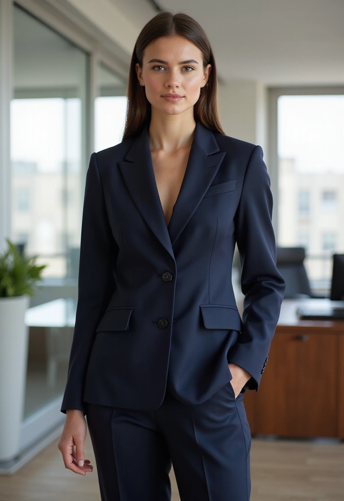 29 Sleek and Modern Straight Hairstyles for the Professional Setting - 17. Sleek Straight with a Knot
