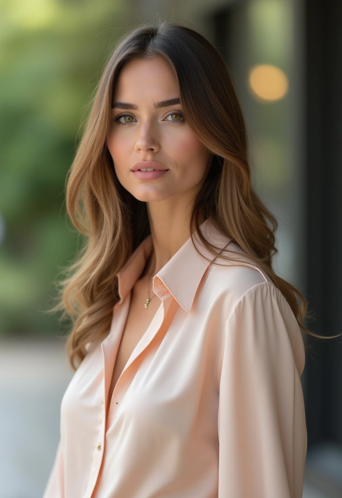 29 Sleek and Modern Straight Hairstyles for the Professional Setting - 24. Straight Hair with Face-Framing Layers