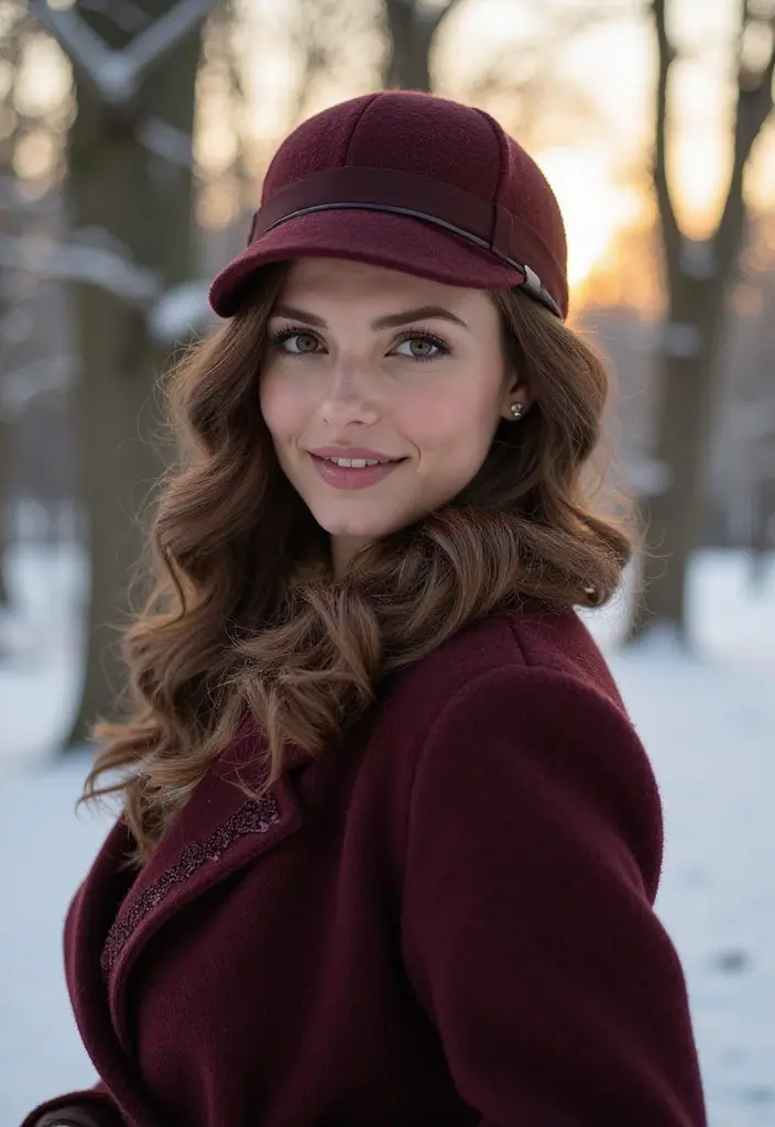 29 Winter Hairstyles for Short Hair That Keep You Warm - 14. Vintage Waves with a Cloche Hat