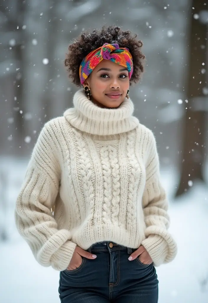 29 Winter Hairstyles for Short Hair That Keep You Warm - 3. Curly Pixie with Headband