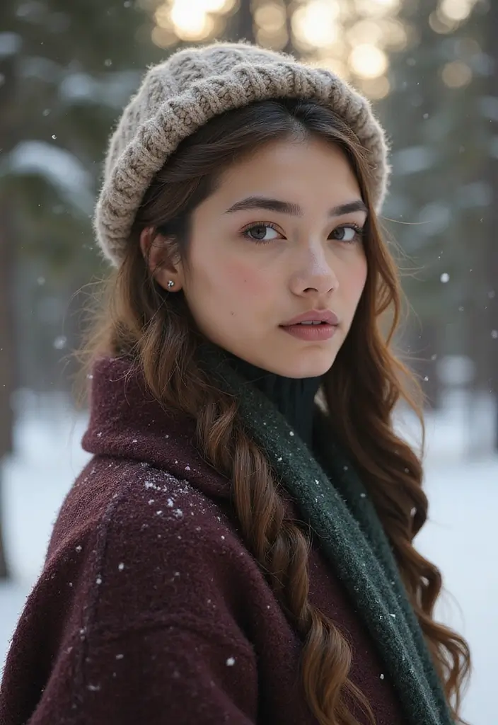 29 Winter Hairstyles for Short Hair That Keep You Warm - 4. Braided Crown with Beanie