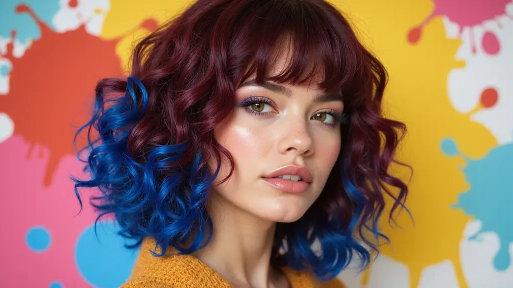 29 Wolf Cut with Curtain Bangs for a Bold Look