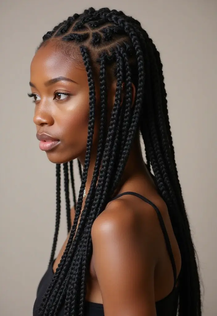 30 Braided Cornrow Hairstyles That Are Trending Now - 13. Layered Cornrows