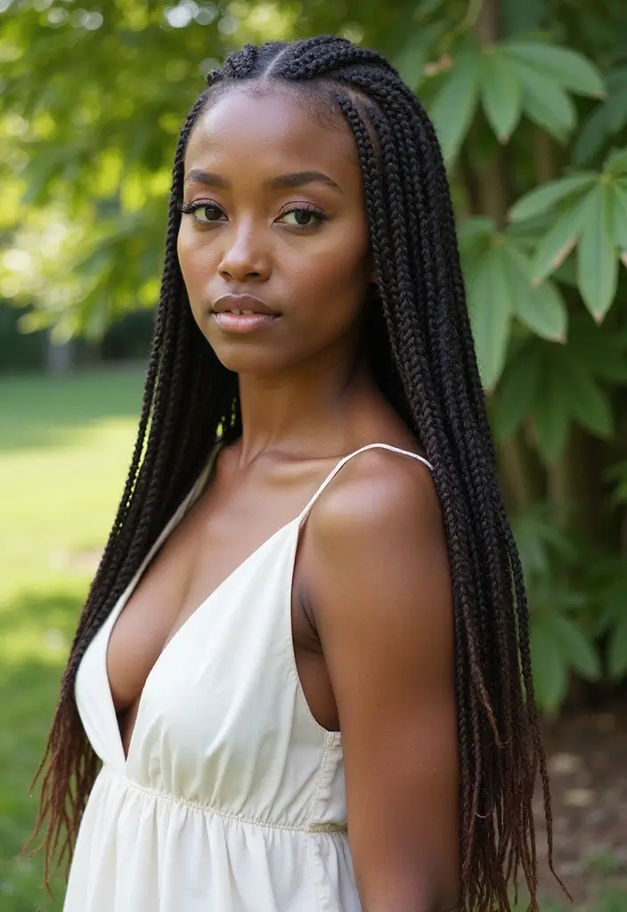 30 Braided Cornrow Hairstyles That Are Trending Now - 21. Cornrow Falls