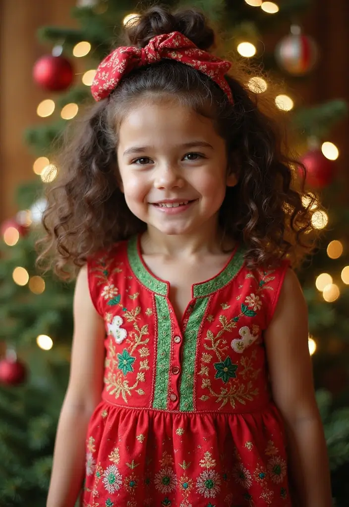 30 Curly Hair Christmas Hairstyles to Celebrate in Style - 1. Twisted Half-Up Curls