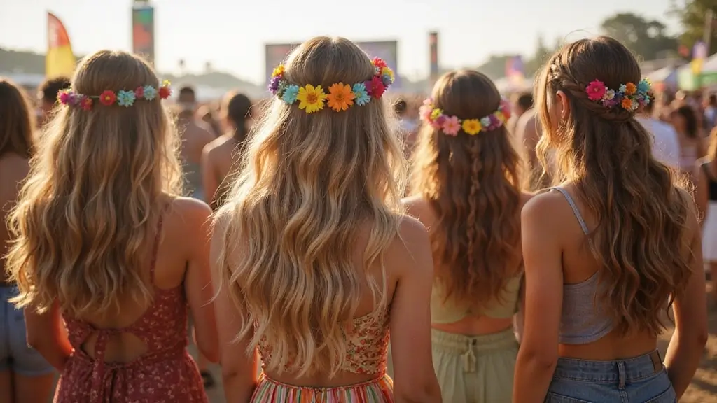 30 Effortless Hairstyles Down for Festivals