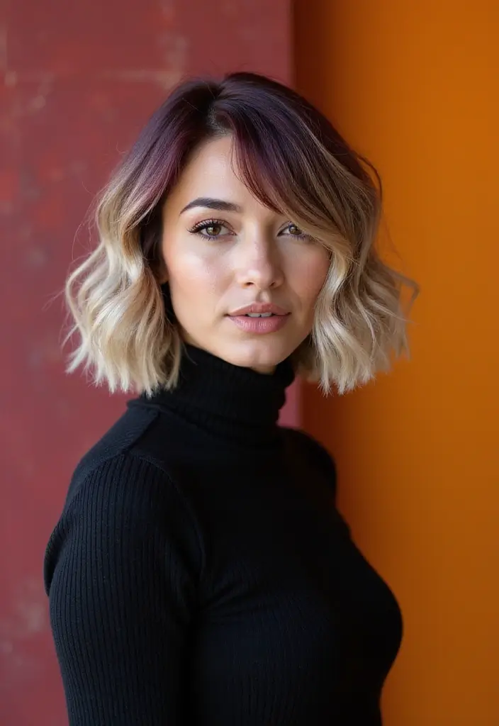 30 French Bob Haircut Styles That Are Chic - 18. Two-Tone French Bob