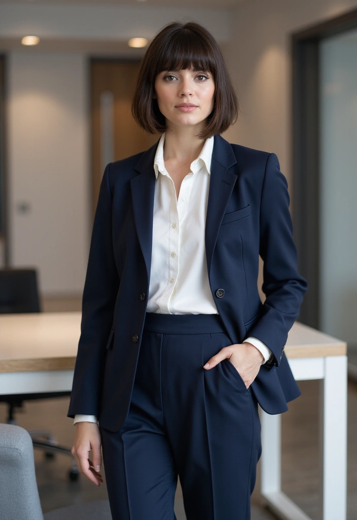 30 French Bob Haircut Styles That Are Chic - 5. Blunt Cut French Bob