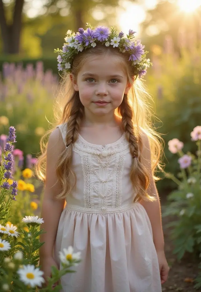 30 Fun Hairstyles for Kids That They’ll Love - 10. Crown Braid