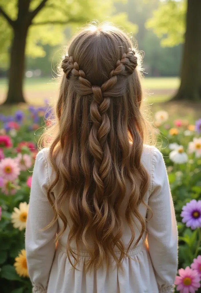 30 Fun Hairstyles for Kids That They’ll Love - 12. Waterfall Braid