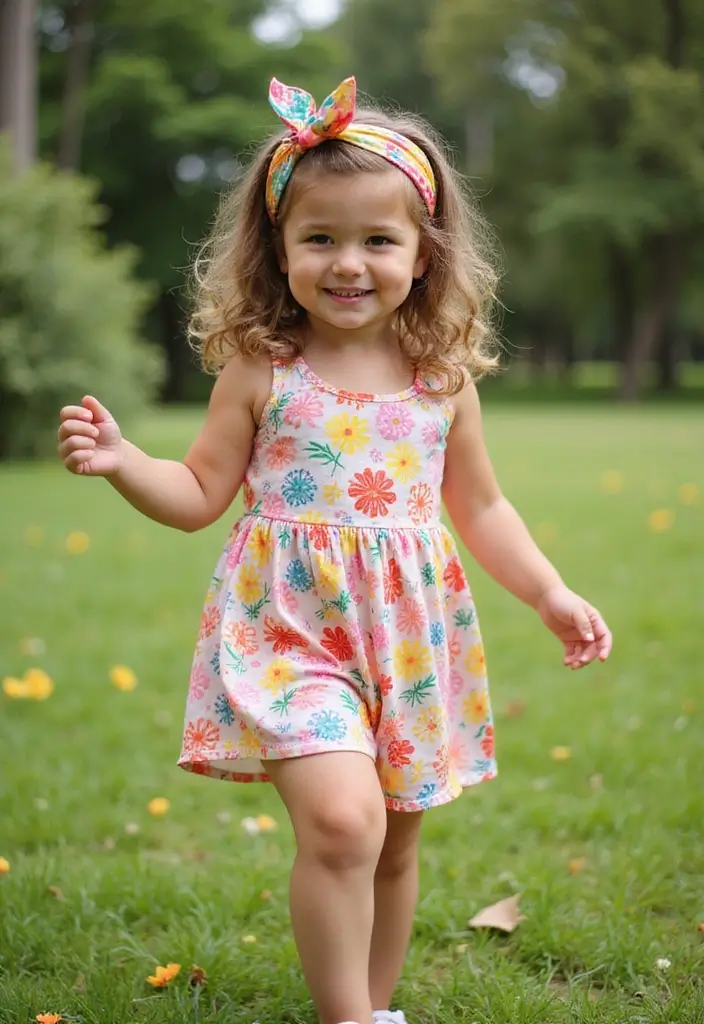 30 Fun Hairstyles for Kids That They’ll Love - 27. Curls with Headband