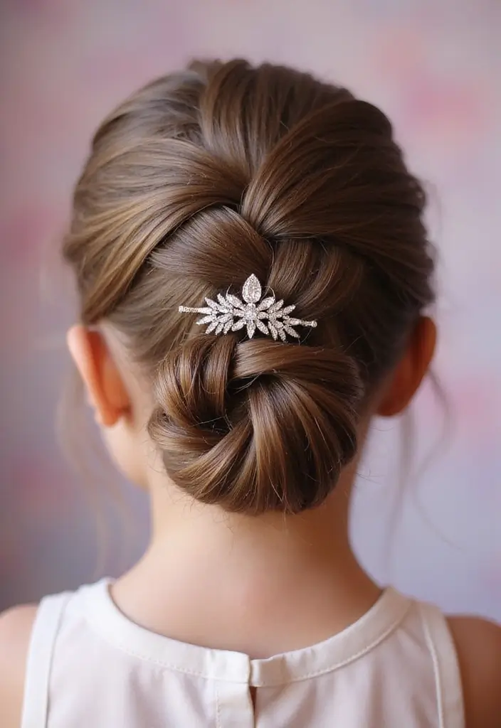 30 Fun Hairstyles for Kids That They’ll Love - 6. French Twist