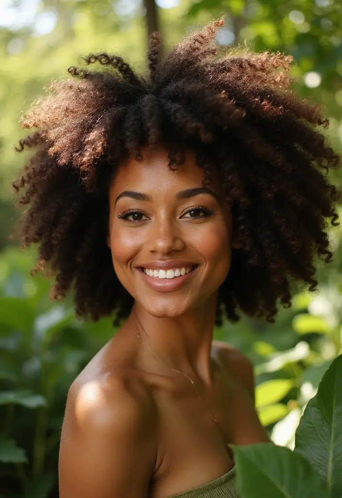 30 Hair Styles Curly Hairstyles That Shine - 13. Afro Curls