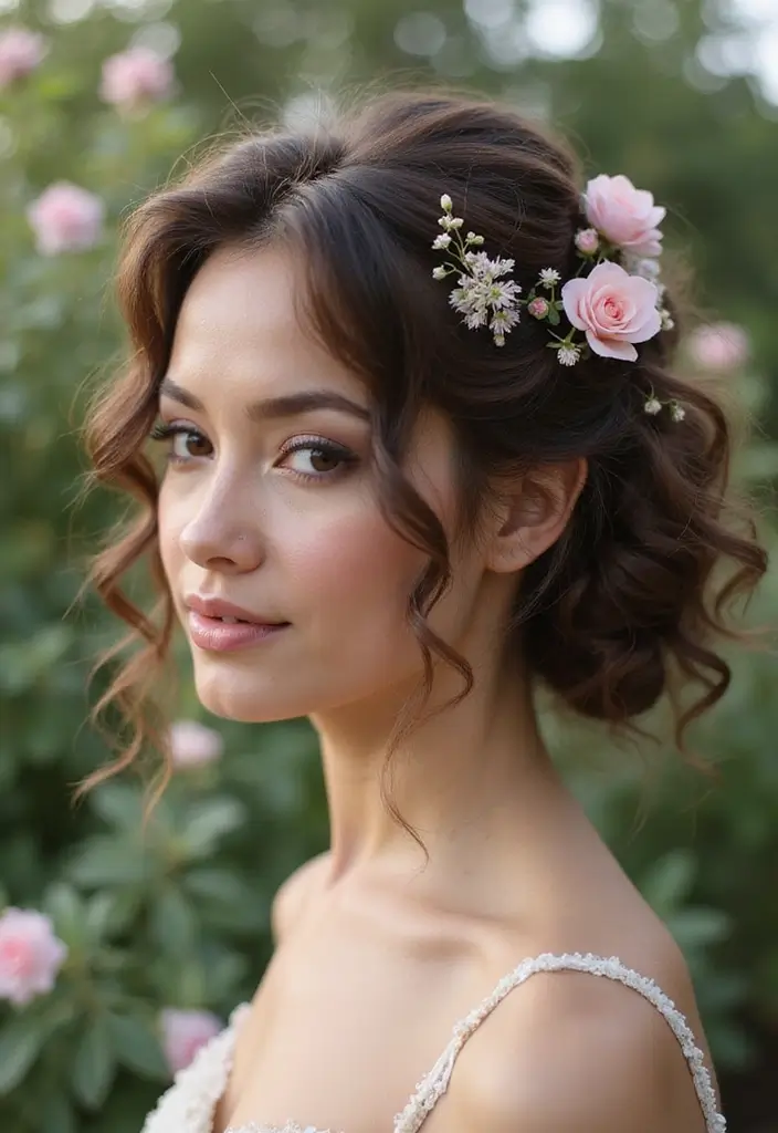 30 Hair Styles Curly Hairstyles That Shine - 5. Curly Updo