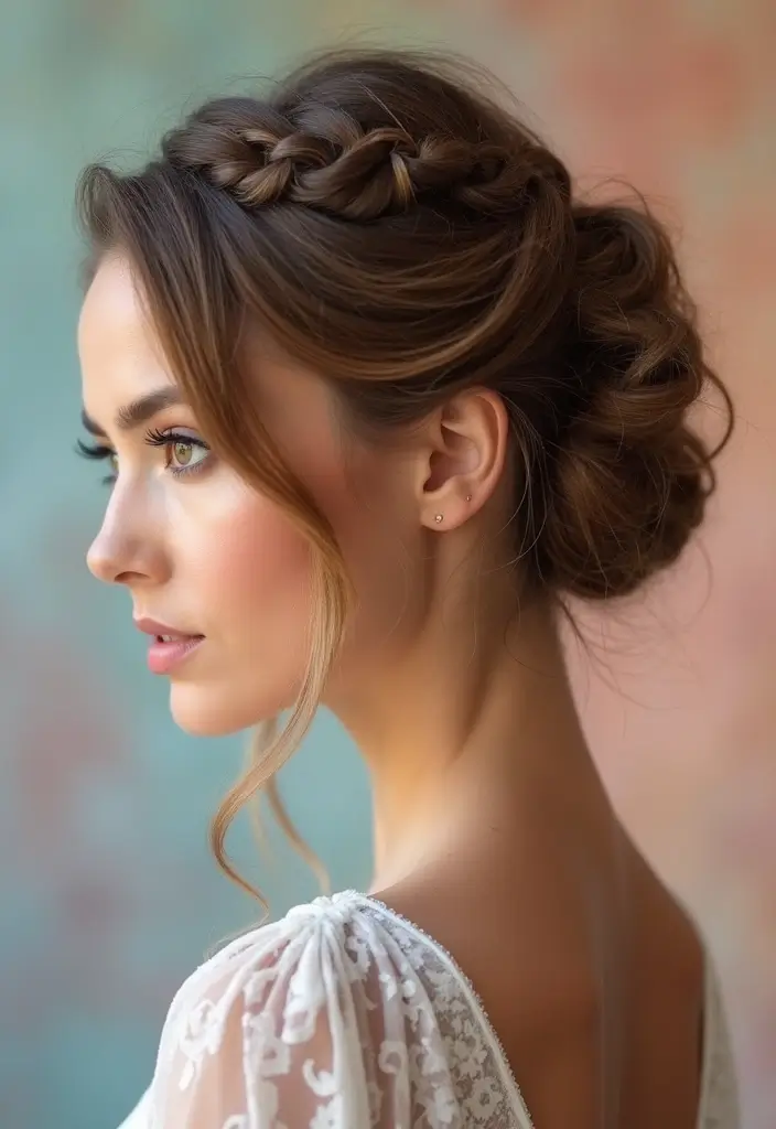 30 Hair Styles for Prom That Will Impress - 25. Woven Updo