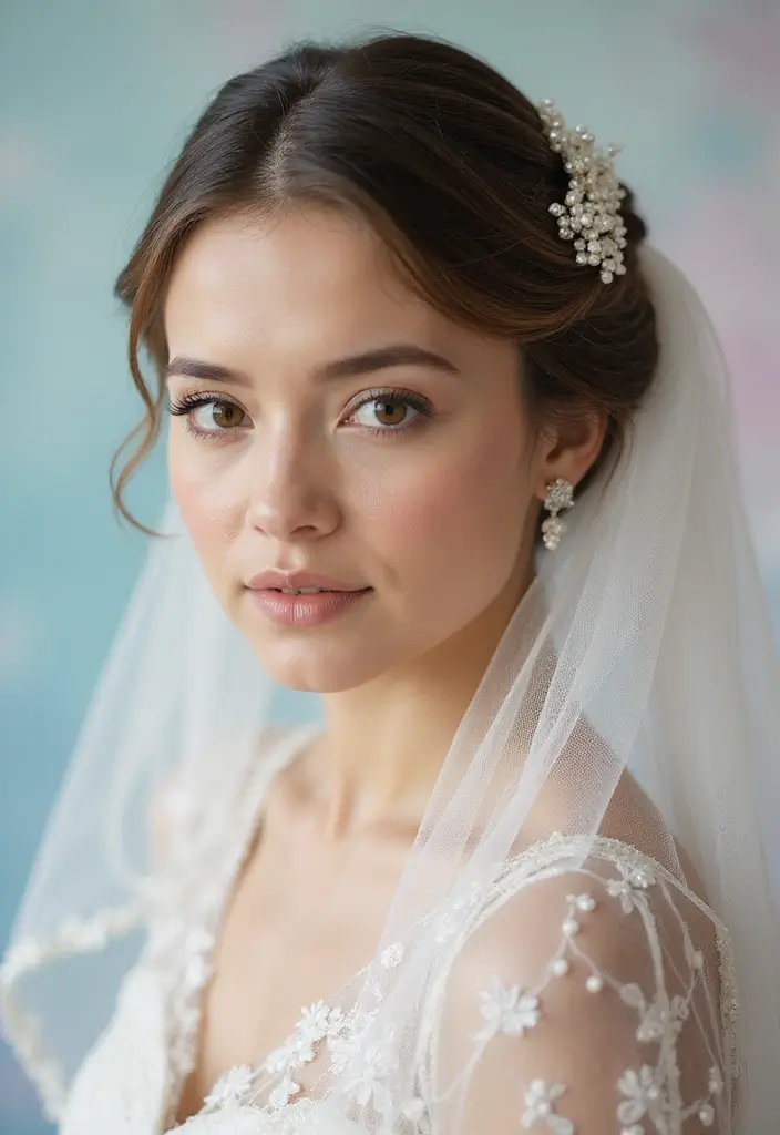 30 Hair Styles for Prom That Will Impress - 27. Elegant Twist with Veil