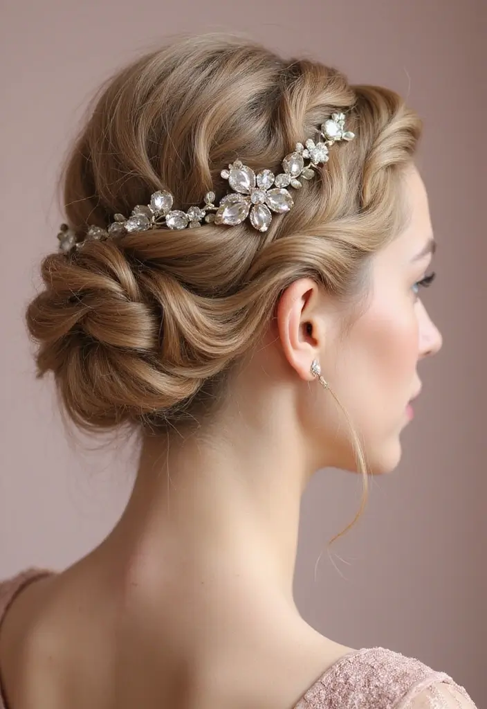 30 Hair Styles for Prom That Will Impress - 30. Artful Twists and Drape