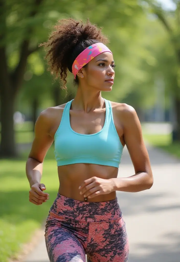30 Hair Styles with Headbands That Add Flair - 4. The Messy Bun with a Sporty Headband