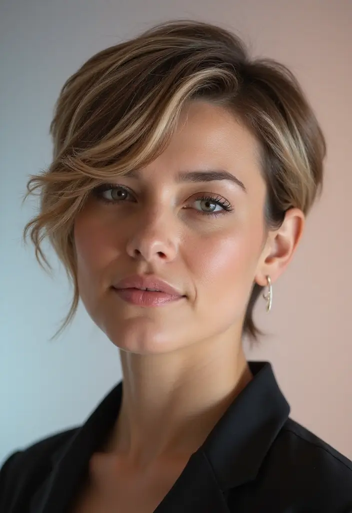 30 Haircut Inspo Short Styles for a Bold Change - 12. Side-Swept Pixie