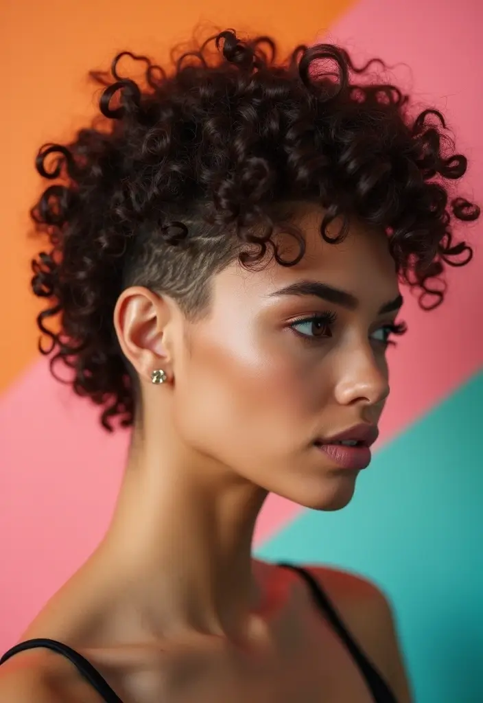30 Haircut Inspo Short Styles for a Bold Change - 18. Curly Undercut
