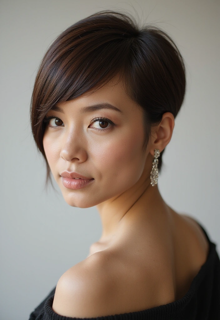 30 Haircut Inspo Short Styles for a Bold Change - 8. Sleek and Polished Pixie
