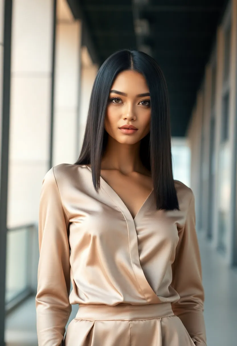 30 Haircut Straight Hair Looks for a Sleek Finish - 13. Ultra-Sleek Straight Hair