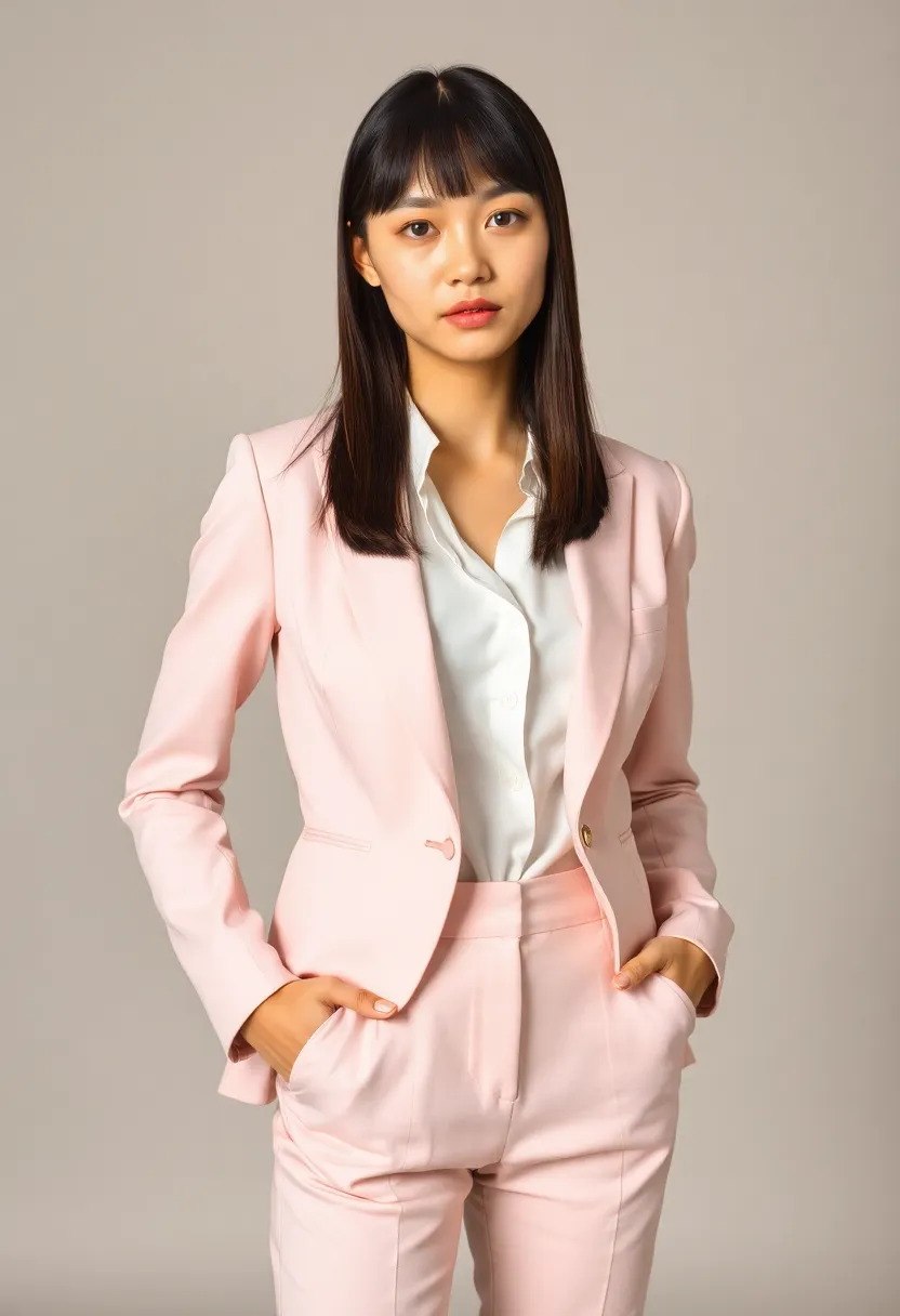 30 Haircut Straight Hair Looks for a Sleek Finish - 18. Blunt Bangs with Straight Hair