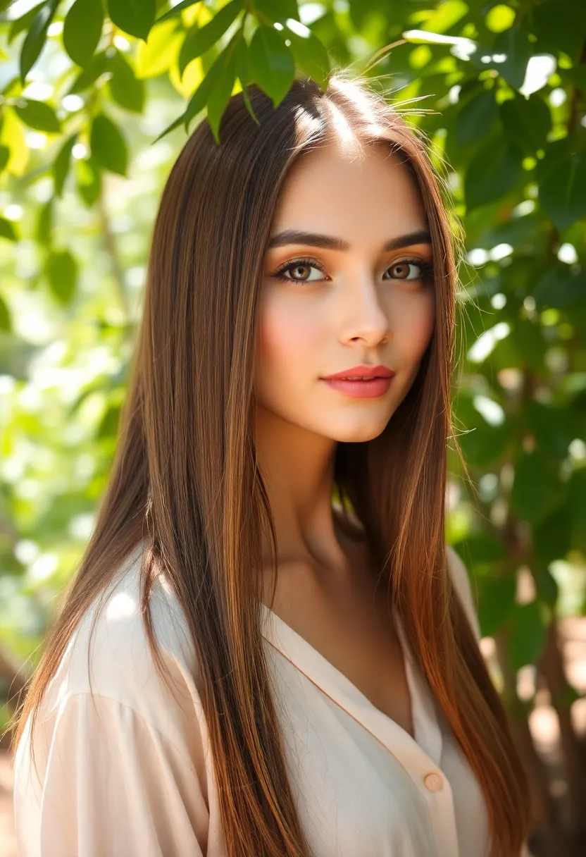 30 Haircut Straight Hair Looks for a Sleek Finish - 23. Straight Hair with Visible Layers