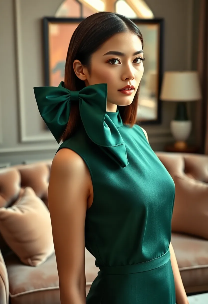 30 Haircut Straight Hair Looks for a Sleek Finish - 27. Sleek Straight with a Bow