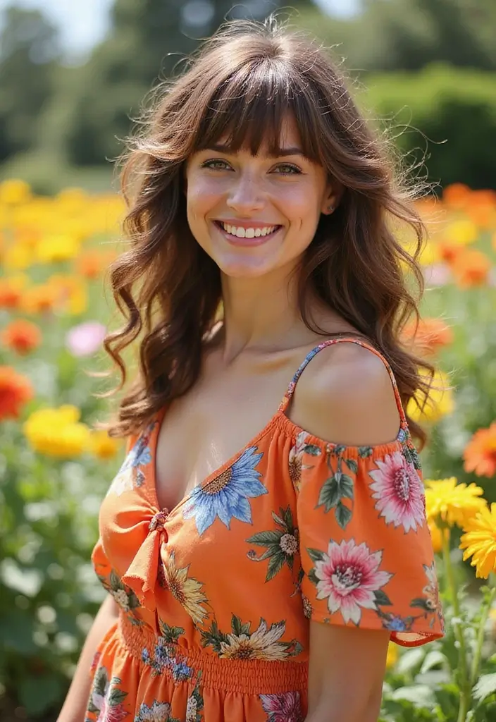 30 Haircut with Bangs That Suit Everyone - 28. Bouncy Bangs for a Lively Look