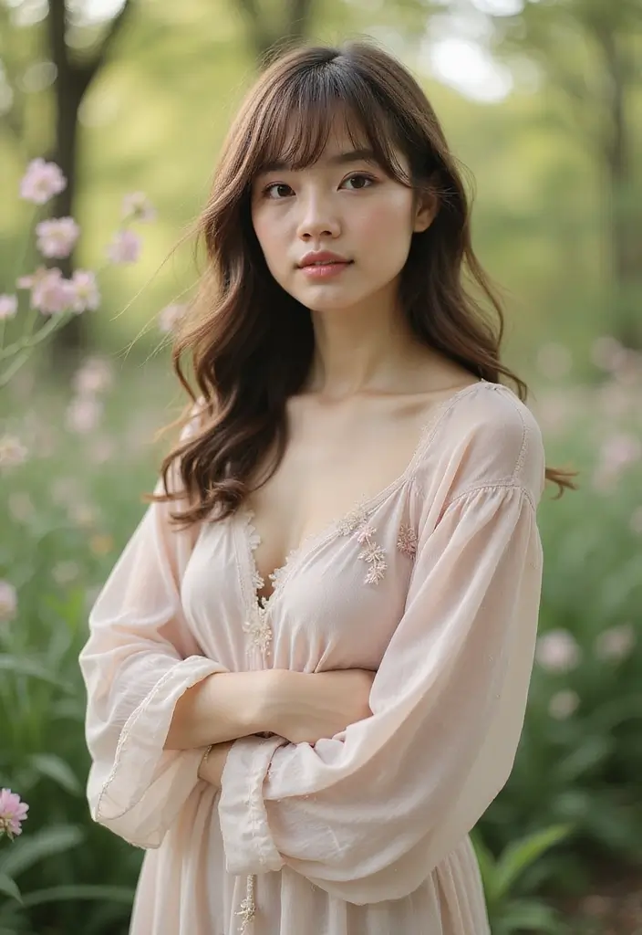 30 Haircut with Bangs That Suit Everyone - 29. Soft Layered Bangs for a Flattering Touch