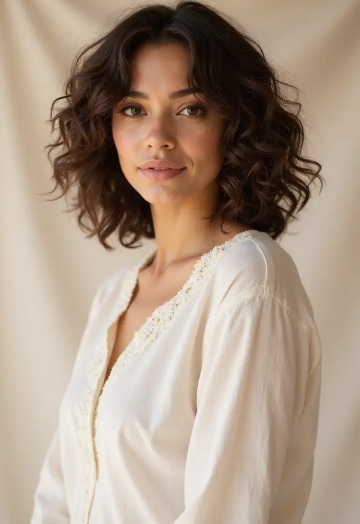 30 Haircuts with Layers for a Fresh New Look - 1. The Classic Curly Layered Bob