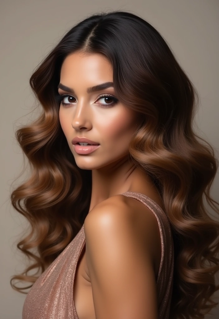 30 Haircuts with Layers for a Fresh New Look - 18. Curly Layers with a Deep Side Part