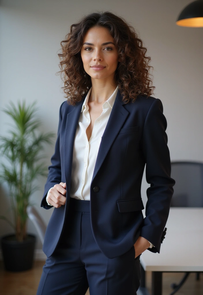 30 Haircuts with Layers for a Fresh New Look - 25. Curly Layers for the Office