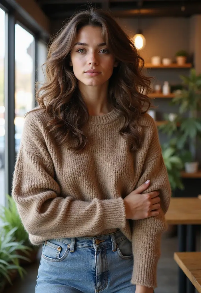 30 Haircuts with Layers for a Fresh New Look - 3. Shaggy Layers for a Trendy Edge