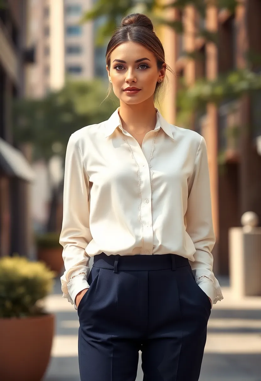 30 Hairstyles with Straight Hair That Are Trending Now - 14. Straight Hair with a Low Bun