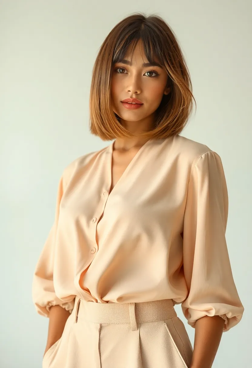 30 Hairstyles with Straight Hair That Are Trending Now - 16. Straight Bob with Wispy Ends