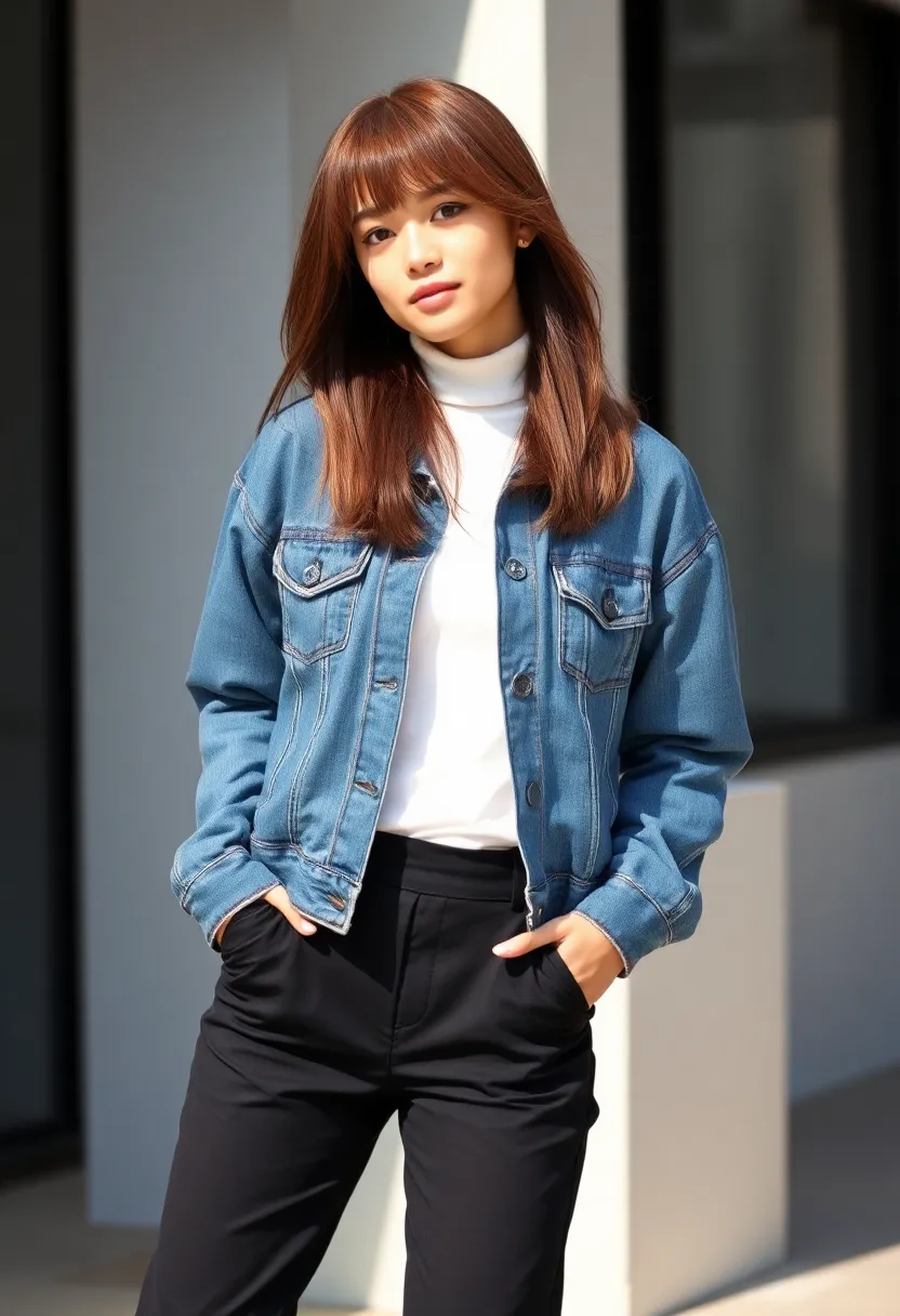 30 Hairstyles with Straight Hair That Are Trending Now - 21. Straight Hair with Shaggy Layers