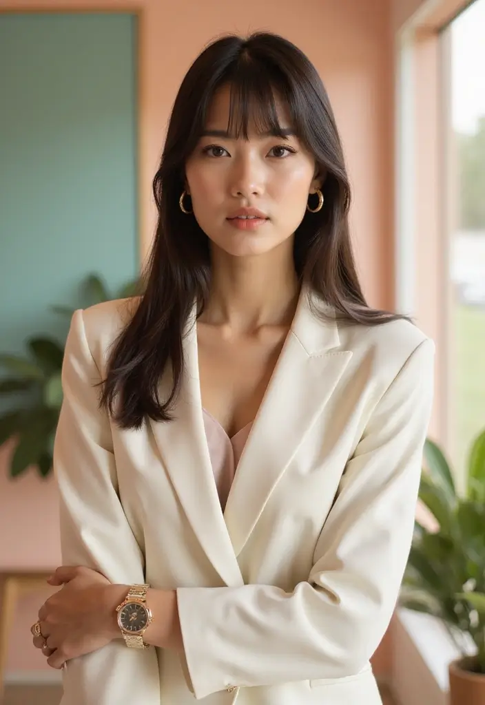 30 Hairstyles with Straight Hair That Are Trending Now - 9. Straight Hair with a Middle Part