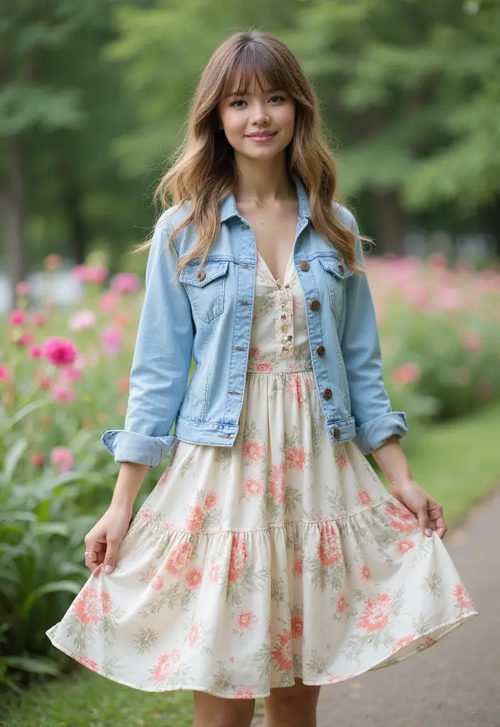 30 Layered Haircuts for Medium Length Hair with Bangs - 15. Layered Hair with Half Bangs