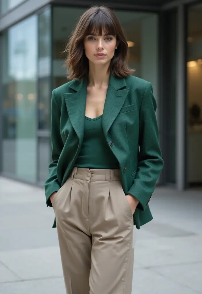 30 Layered Haircuts for Medium Length Hair with Bangs - 23. Layered Hair with Asymmetrical Bangs