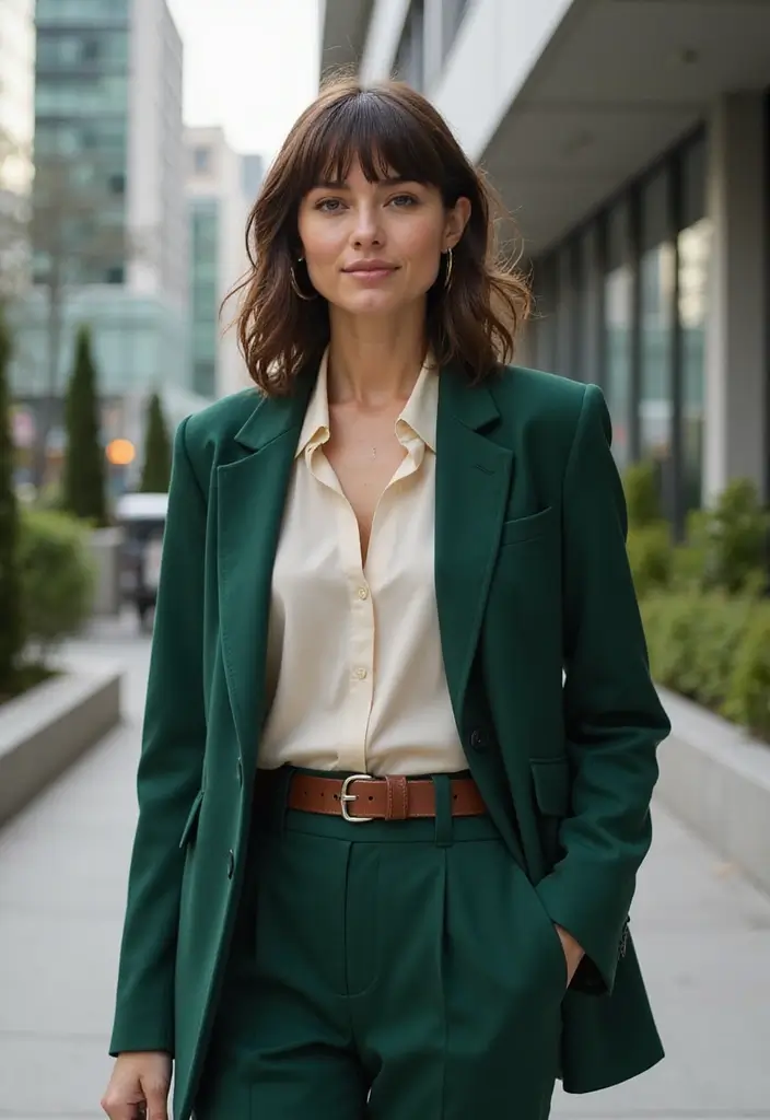 30 Layered Haircuts for Medium Length Hair with Bangs - 5. Textured Lob with Wispy Bangs