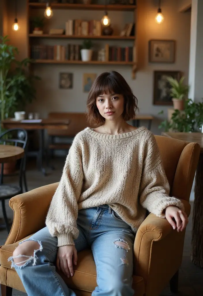 30 Layered Haircuts for Medium Length Hair with Bangs - 6. Layered Shag with Fringe Bangs