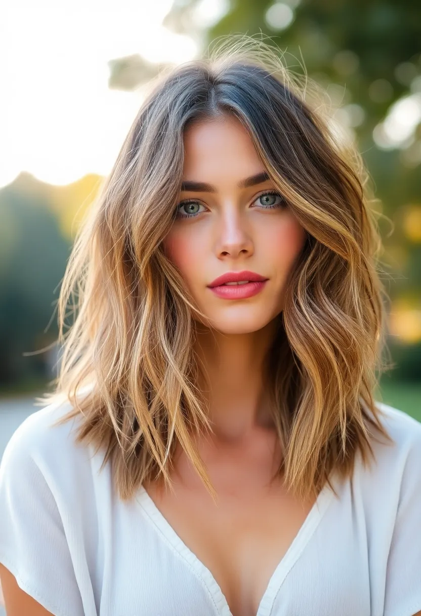 30 Lob Haircuts with Layers for a Modern Look - 13. Messy Lob