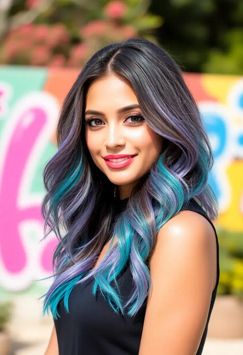 30 Lob Haircuts with Layers for a Modern Look - 26. Layered Lob with a Funky Twist